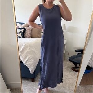 Tommy Bahama 100% silk Indigo maxi dress